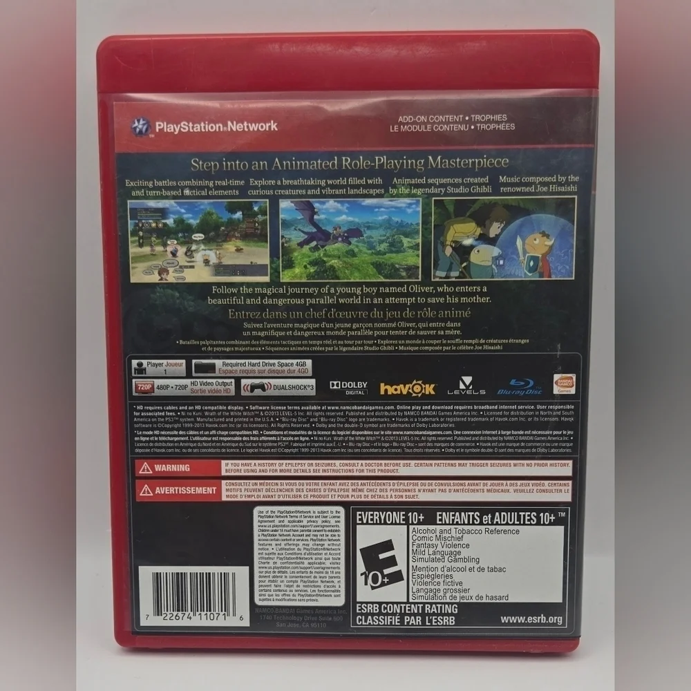 Ni No Kuni Wrath of the White Witch PS3 JRPG Complete Tested - Picture 2 of 8